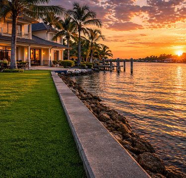 A Stable Seawall and Property Line